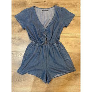 Abercrombie & Fitch Blue Denim Romper